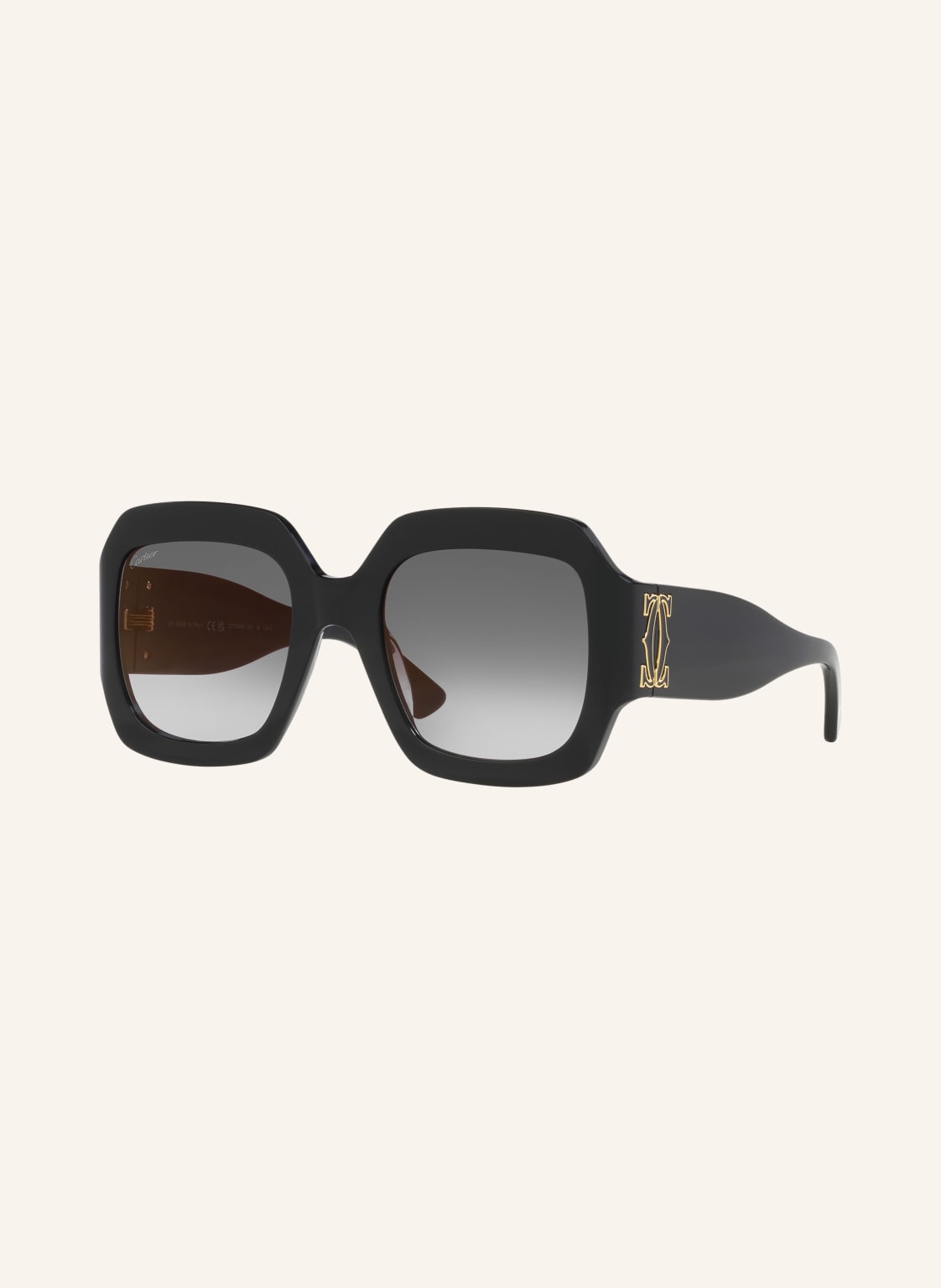 Cartier Sonnenbrille ct0434s schwarz von Cartier