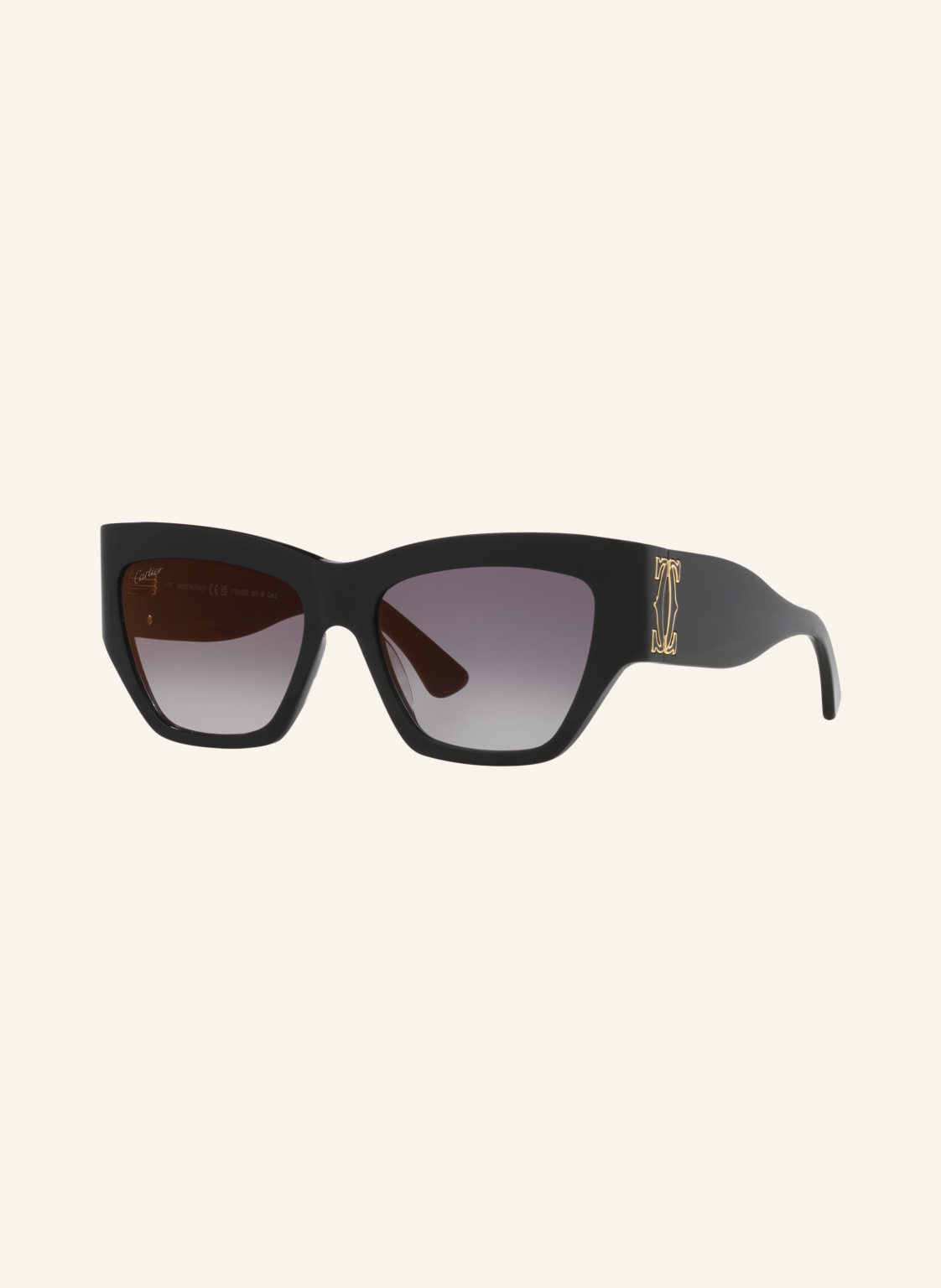 Cartier Sonnenbrille ct0435s schwarz von Cartier