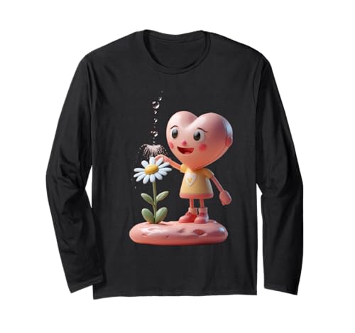 Cartoon-Herz, lustiges Unisex-Design für Männer und Frauen Langarmshirt Cartoon-Herz, lustiges Unisex-Design für Männer und Frauen Langarmshirt von Cartoon Heart Funny Unisex Design For Tee