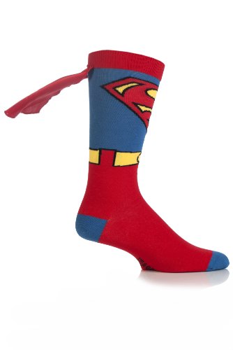 SockShop Jungen 1 Paar Superman-Umhang Socken Multi 27-30 von SockShop