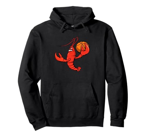 Lustiger Hummer-Basketball-Cartoon für Kinder Pullover Hoodie Lustiger Hummer-Basketball-Cartoon für Kinder Pullover Hoodie von Cartoon Lobster Basketball Team Fun