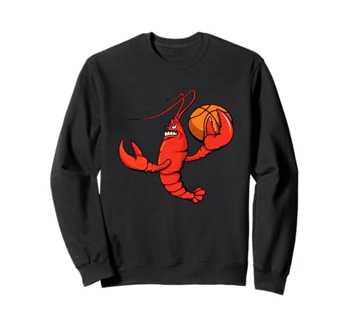 Lustiger Hummer-Basketball-Cartoon für Kinder Sweatshirt Lustiger Hummer-Basketball-Cartoon für Kinder Sweatshirt von Cartoon Lobster Basketball Team Fun
