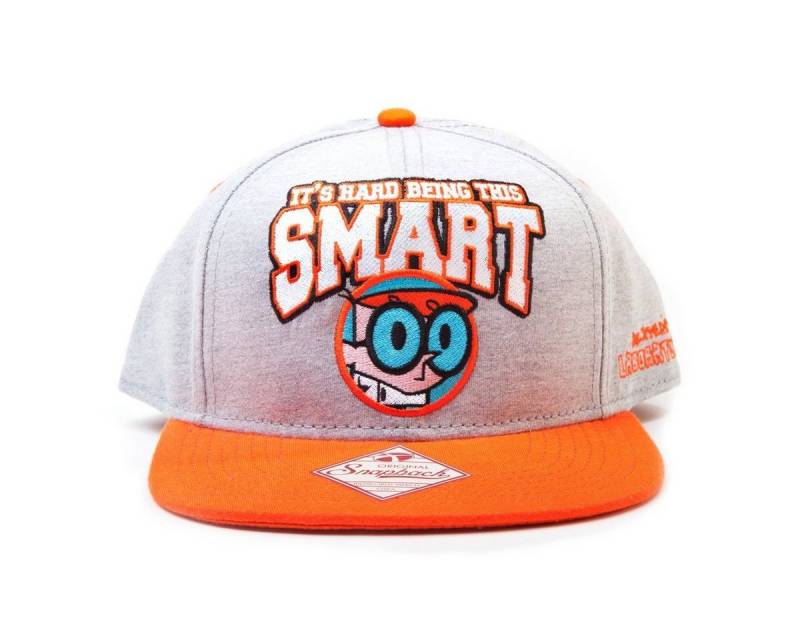 Cartoon Network Snapback Cap Cartoon Network Dexter's Laboratory SNAP BACK CAP Schirmmütze Cappy Grau-Orange Basecap von Cartoon Network