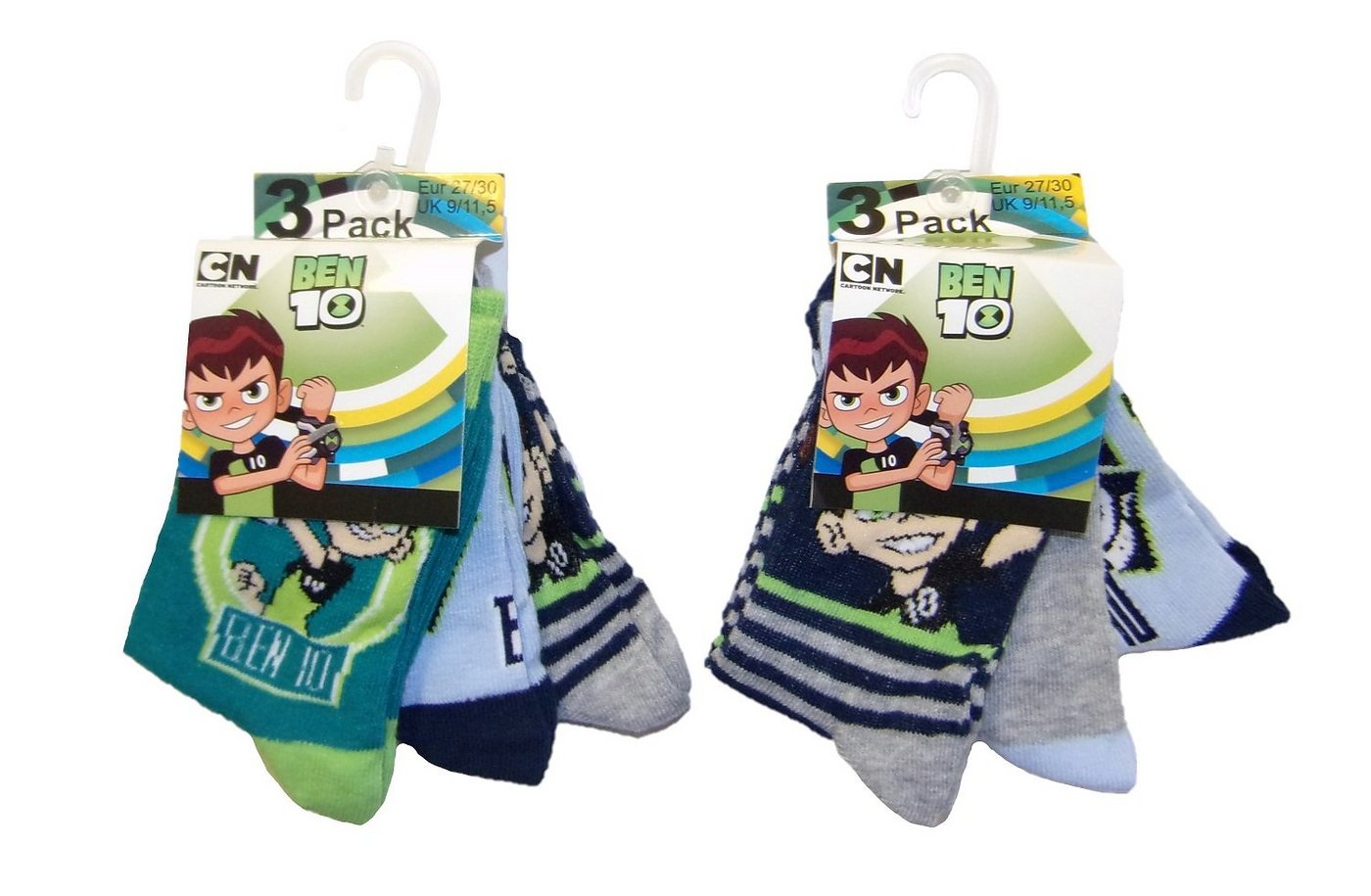 Cartoon Network Socken Ben 10 Socken für Kinder 27/30 (6er Pack) (Set, 6-Paar) von Cartoon Network