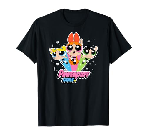 Cartoon Network The Powerpuff Girls Logo With Snowflakes T-Shirt von Cartoon Network