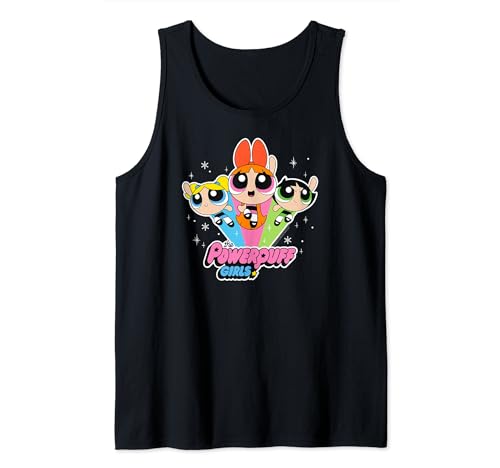 Cartoon Network The Powerpuff Girls Logo With Snowflakes Tank Top von Cartoon Network