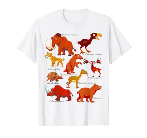 Niedliche Cartoon-Tier-Diagramm für Kinder, pädagogisch T-Shirt Niedliche Cartoon-Tier-Diagramm für Kinder, pädagogisch T-Shirt von Cartoon Prehistoric Animals Chart Kids Educational