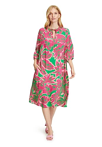 Cartoon Damen Tunikakleid mit Muster Green/Pink,36 von Cartoon