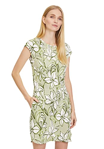 Cartoon Damen Sommerkleid ohne Arm Dark Green/Green,38 von Cartoon