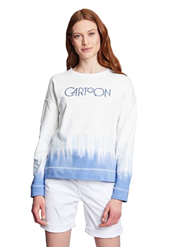 Cartoon Damen 2469/7327 Sweatshirt, Cream/Blue, 40 von Cartoon