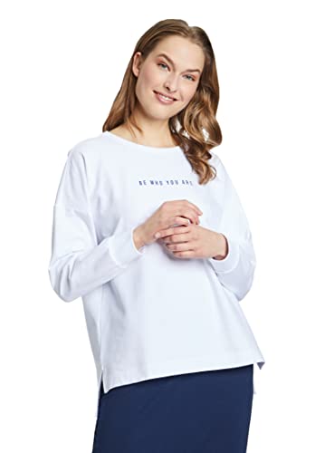 Cartoon Damen 2480/7374 Sweatshirt, White/Dark Blue, S von Cartoon