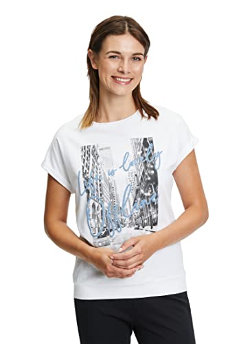 Cartoon Damen Rundhals-Shirt mit Aufdruck White/Grey,40 von Cartoon