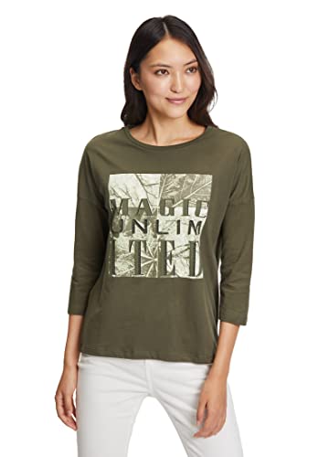 Cartoon Damen Rundhals-Shirt mit 3/4 Arm Khaki/Green,36 von Cartoon