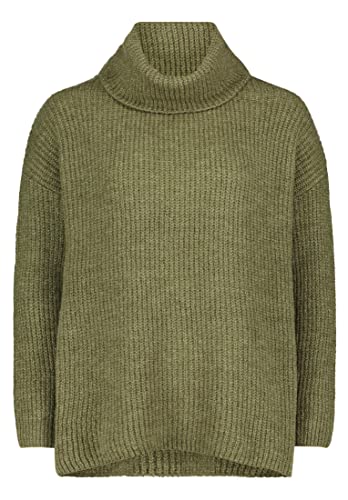 Cartoon Damen Strickpullover mit Turtle Neck Pine Green Melange,38 von Cartoon