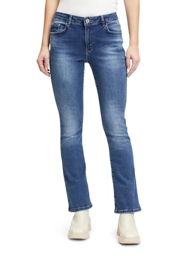 Cartoon Damen Bootcut Jeans figurbetont Dark Blue Denim,44 von Cartoon