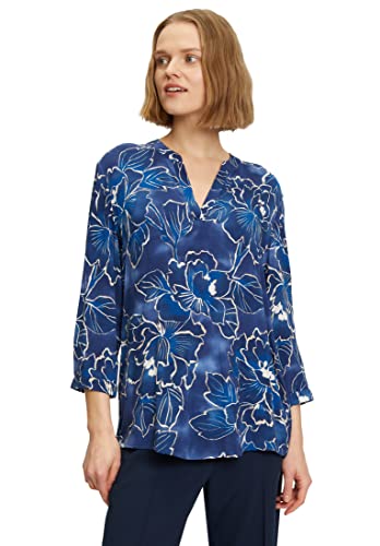 Cartoon Damen Blusenshirt mit Muster Blau/Blau,34 von Cartoon