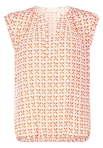 Cartoon Damen Casual-Bluse mit Muster Cream/Orange,40 von Cartoon