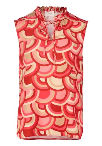 Cartoon Damen Blusentop mit Rüschen Pink/Beige,40 von Cartoon