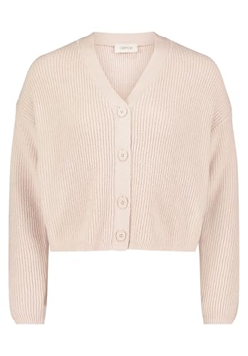 Cartoon Damen Basic-Strickjacke mit V-Ausschnitt Beige,44 von Cartoon