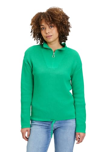 Cartoon Damen Basic-Strickpullover mit Stehkragen Bright Green,40 von Cartoon