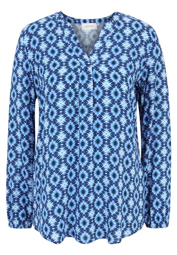 Cartoon Damen Blusenshirt mit Muster Blau/Blau,34 von Cartoon