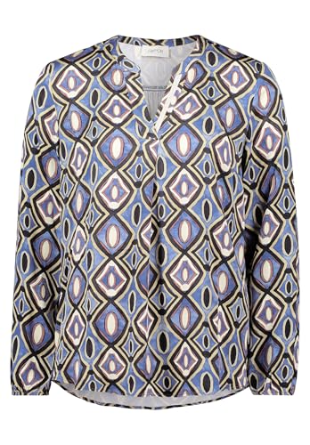 Cartoon Damen Blusenshirt mit Muster 40, Braun/Blau von Cartoon