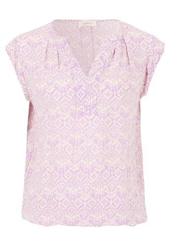 Cartoon Damen Casual-Bluse mit Muster 38, Weiß/Violett von Cartoon