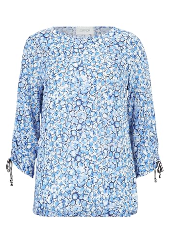 Cartoon Damen Casual-Bluse mit Muster Blau/Weiß,38 von Cartoon