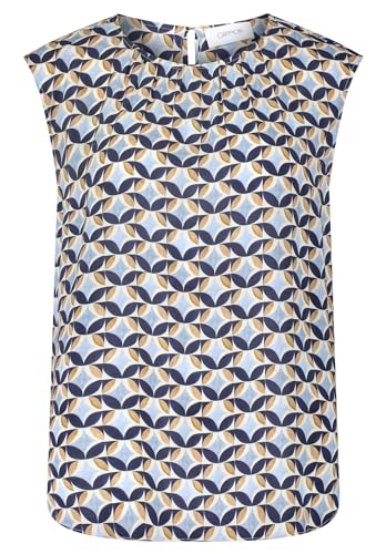 Cartoon Damen Casual-Bluse mit Muster Camel/Blue,34 von Cartoon