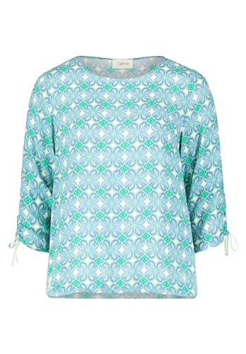 Cartoon Damen Casual-Bluse mit Muster Cream/Green,42 von Cartoon