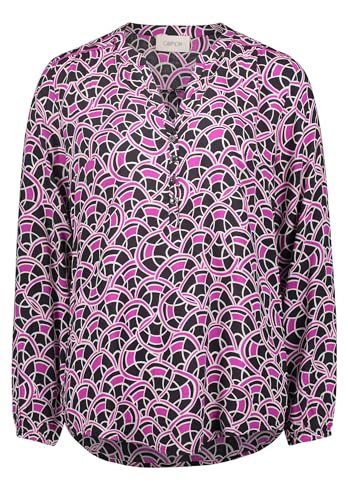 Cartoon Damen Casual-Bluse mit Muster Schwarz/Pink,36 von Cartoon