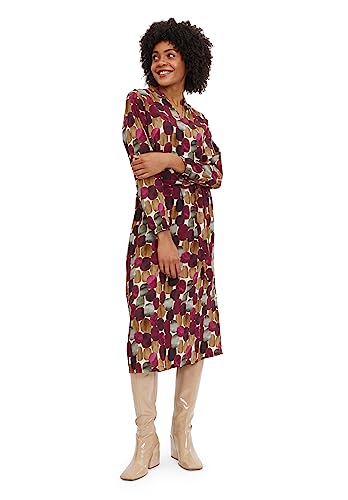 Cartoon Damen Casual-Kleid mit Gürtel Weiß/Violett,40 von Cartoon