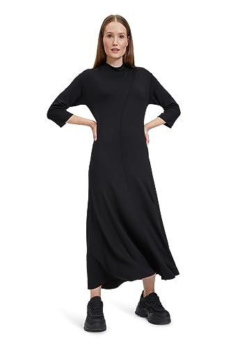 Cartoon Damen Casual-Kleid mit Kragen Schwarz,36 von Cartoon