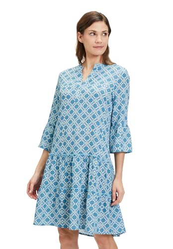 Cartoon Damen Casual-Kleid mit Stufen Weiß/Blau,44 von Cartoon