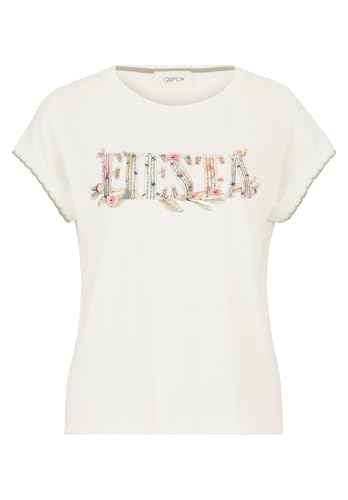 Cartoon Damen Casual-Shirt mit Rundhalsausschnitt 36, Patch Cream/Light Blue Cartoon Damen Casual-Shirt mit Rundhalsausschnitt 36, Patch Cream/Light Blue von Cartoon