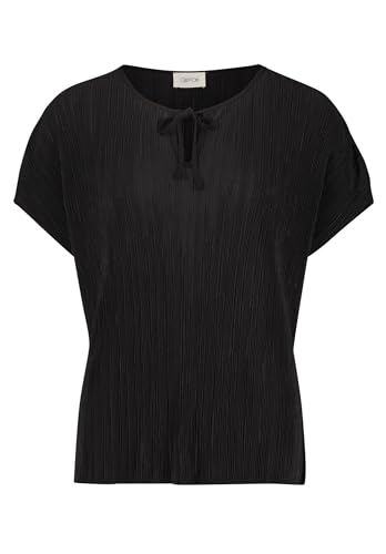 Cartoon Damen Casual-Shirt mit V-Ausschnitt Schwarz,36 von Cartoon