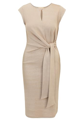 Cartoon Damen Jerseykleid mit Lurexfaden 38, Nature/Silver von Cartoon