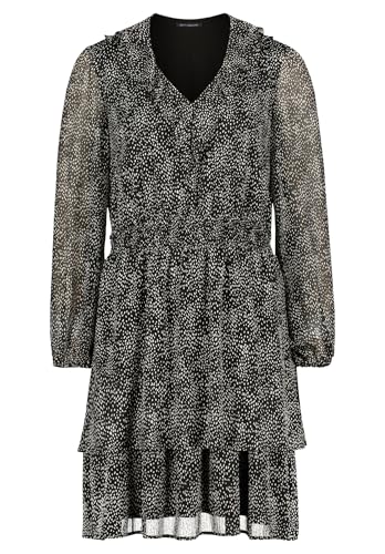 Cartoon Damen Chiffonkleid mit Stufen 44, Schwarz/Weiß Cartoon Damen Chiffonkleid mit Stufen 44, Schwarz/Weiß von Cartoon