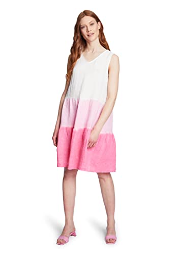 Cartoon Damen Sommerkleid ohne Arm Pink/White,36 von Cartoon