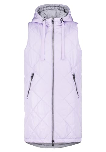 Cartoon Damen Steppweste mit Kapuze Lilac/Grey,36 von Cartoon