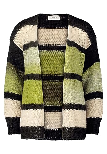 Cartoon Damen Strick-Cardigan mit Blockstreifen Green/Dark Green,40 von Cartoon