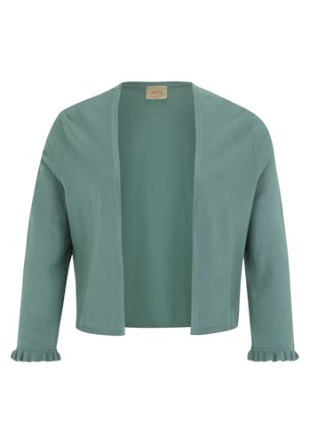 Cartoon Damen Strick-Cardigan mit Rüschen Dark Forest,44 von Cartoon