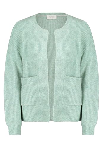 Cartoon Damen Strick-Cardigan mit Taschen Emerald Green Melange,44 von Cartoon