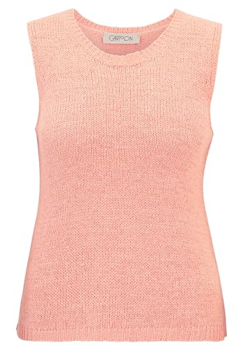 Cartoon Damen Strick-Top mit Rundhalsausschnitt 36, Light Peach von Cartoon