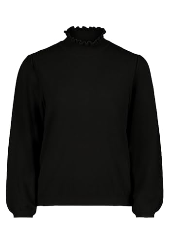 Cartoon Damen Strickpullover mit Rüschen Schwarz,44 von Cartoon