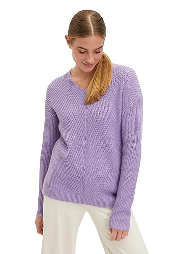 Cartoon Damen Strickpullover mit V-Ausschnitt Lilac Melange,44 von Cartoon