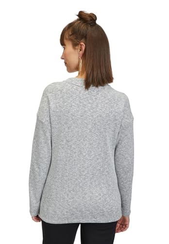 Cartoon Damen Sweatshirt mit Stehkragen Grau/Weiß,44 von Cartoon