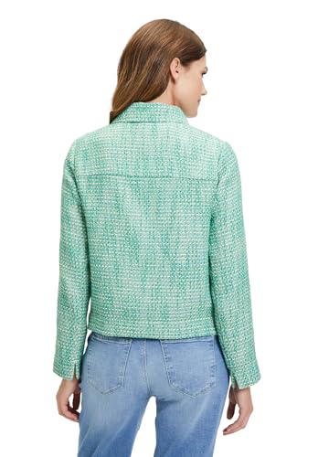 Cartoon Damen Tweedblazer mit Taschen Green/Cream,40 von Cartoon