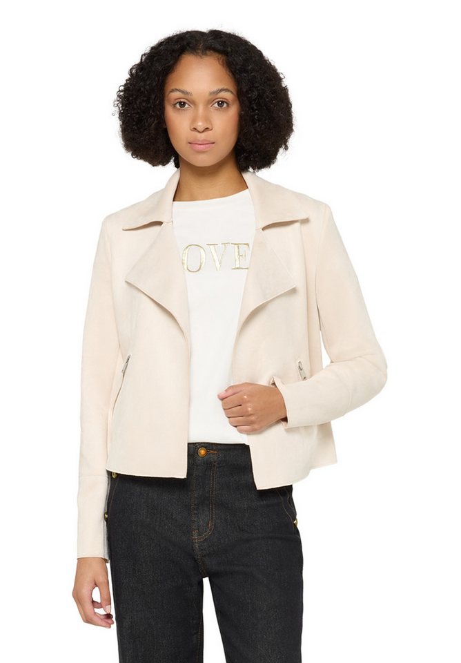 Cartoon Jackenblazer Damen Blazer-Jacke mit offenem Saum von Cartoon