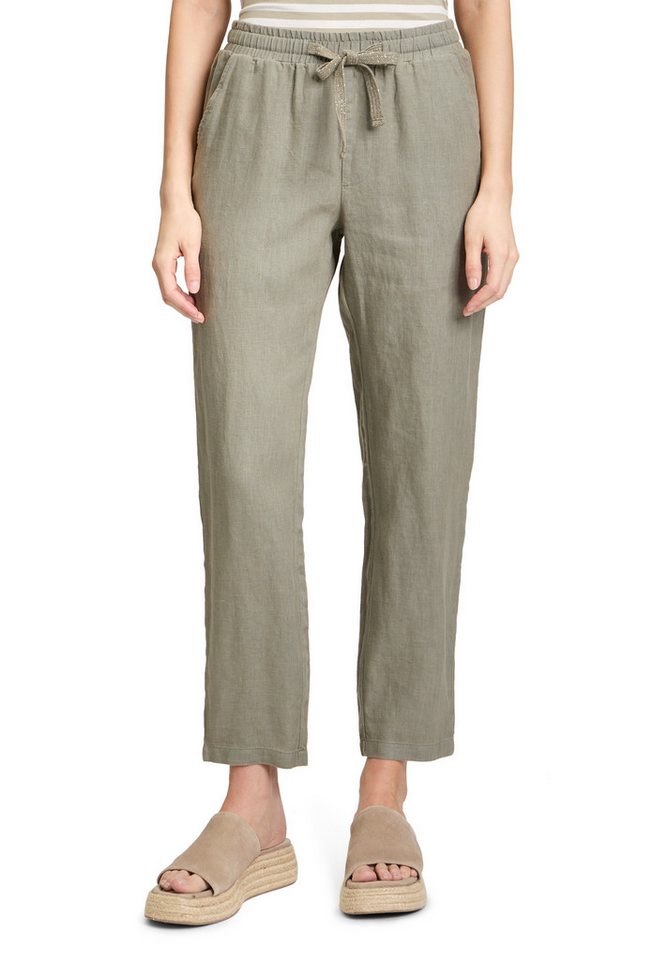 Cartoon Leinenhose Damen Leinenhose unifarben Material von Cartoon